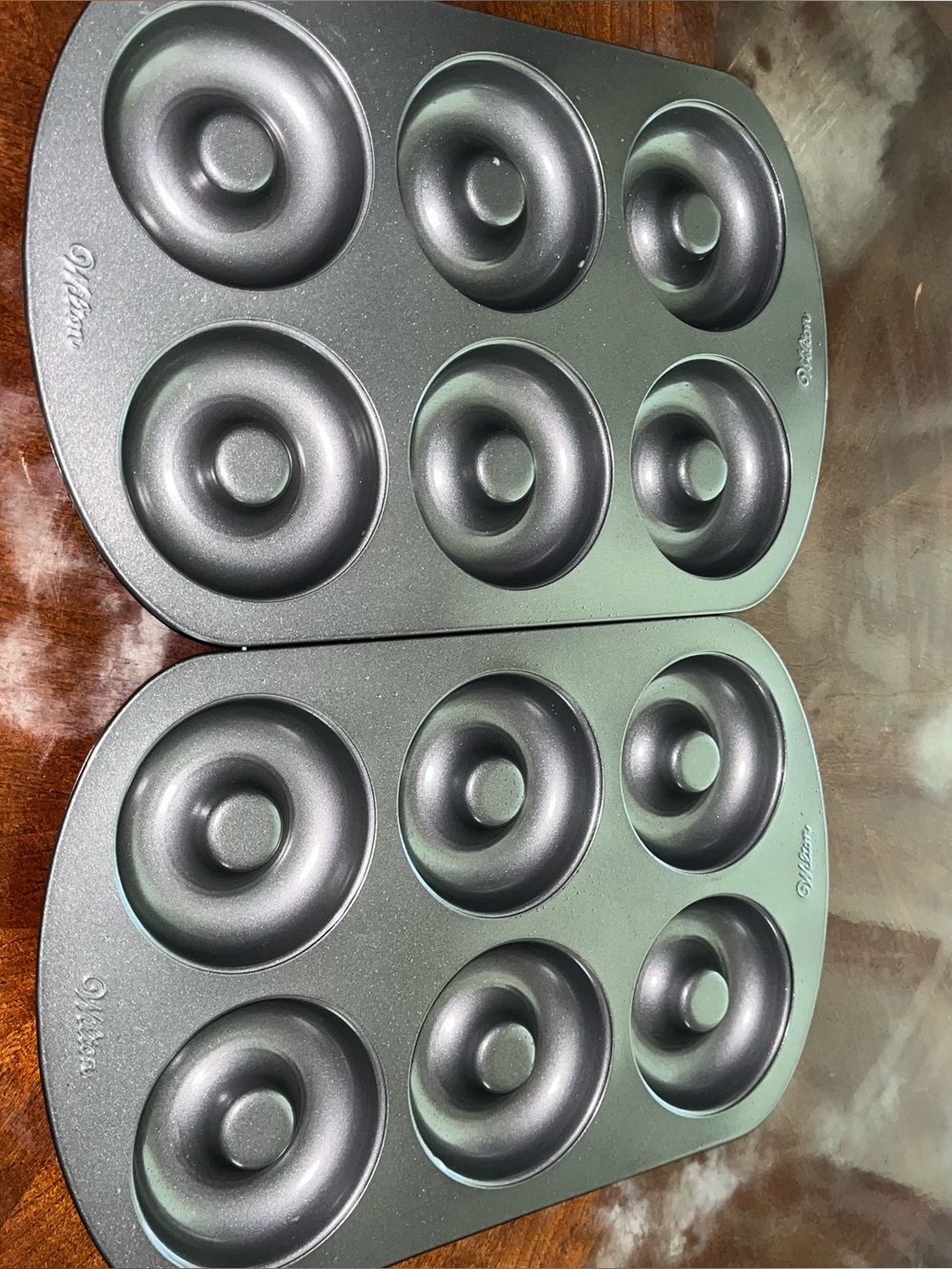 Wilton Gray Donut Baking Pan Set - 2 Pack